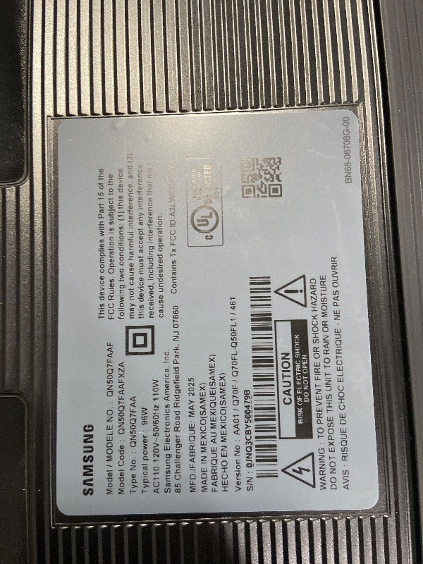 Photo 1 of ***DAMAGED***Samsung Q7F 50" 4K HDR Smart QLED TV