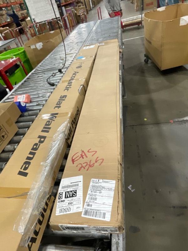 Photo 1 of 1 package ** Signature Design by Ashley Senniberg Rustic King Panel Bed with Metal Slats, Foundation or Box Spring Needed, Light Brown