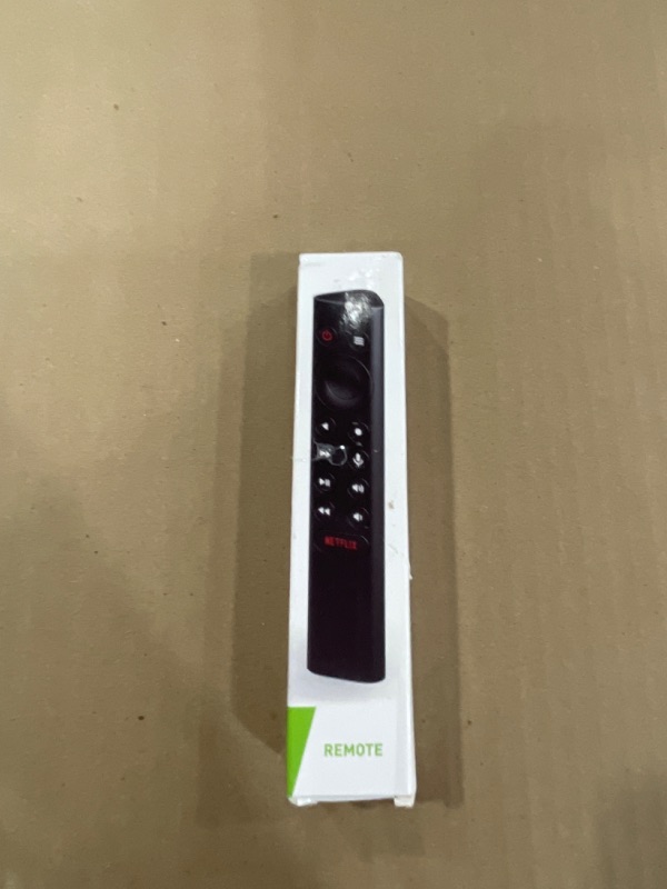 Photo 1 of (with Green Luminous Case) Replace for Nvidia Shield Remote Control Replacement with Voice Search, Backlit Buttons, IR Blaster to Control Your TV, Customizable Menu Buttons