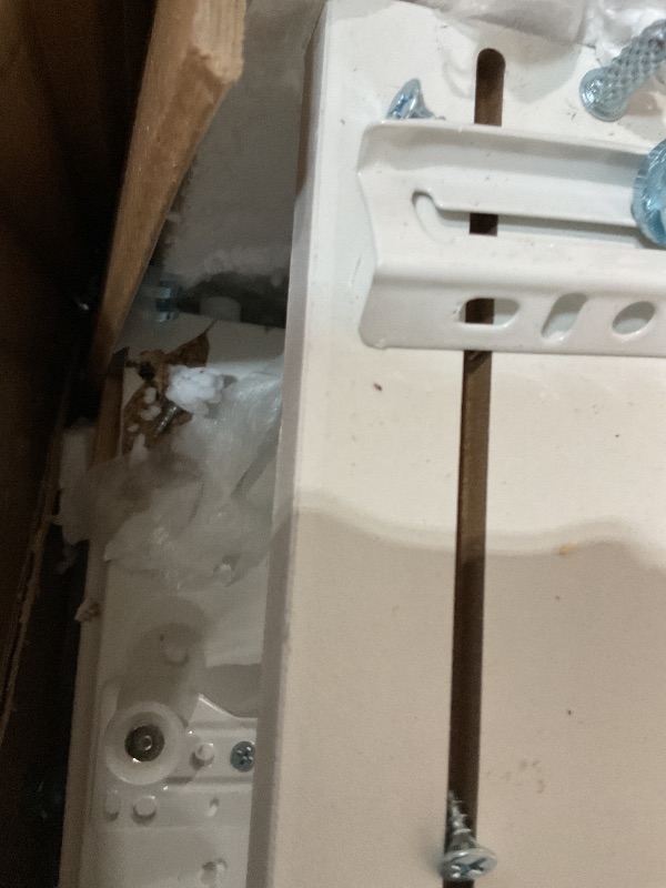 Photo 1 of *PARTS ONLY//Furmax Vanity Desk Set with Large Lighted Mirror, 35.4 Inch Makeup Vanity Table with 2 Drawers, Cushioned Storage Stool, 3 Lighting Modes Brightness...