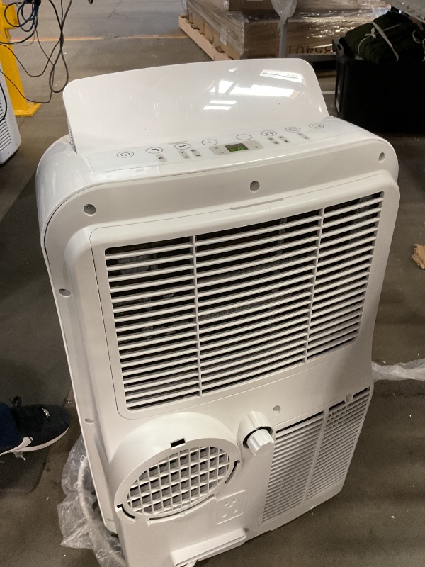Photo 1 of *MISSING SOME ACCESSORIES/POWERS ON*** Amazon Basics 3-In-1 Portable Air Conditioner, 12000 BTU (ASHRAE), Cools Up to 550 Sqf, Portable AC with Cool/Dry (Dehumidifier)/Fan-Only Functions, Auto Mode, Sleep Mode, Timer, White