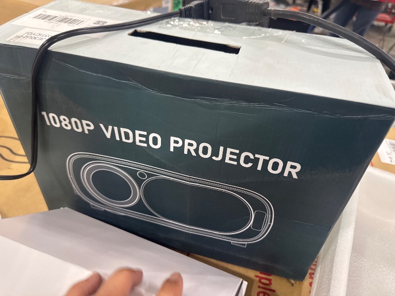 Photo 1 of *POWERS ON*Projector [AI Auto Focus/Auto Lens Cap] Outdoor-Projector-4K with WiFi 6 and Bluetooth: 1500 ANSI Portable Projector with Auto 6D Keystone & Zoom, Jimveo Native 1080P Movie Proyector 2025 Upgraded