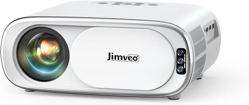 Photo 1 of *POWERS ON*Projector [AI Auto Focus/Auto Lens Cap] Outdoor-Projector-4K with WiFi 6 and Bluetooth: 1500 ANSI Portable Projector with Auto 6D Keystone & Zoom, Jimveo Native 1080P Movie Proyector 2025 Upgraded