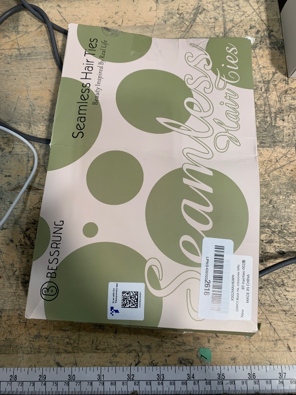 Photo 1 of 100PCS Black Hair Ties for Women Girls, Seamless Thick Black Hair Band, Elastic Hair Ties No Damage Ponytail Holder