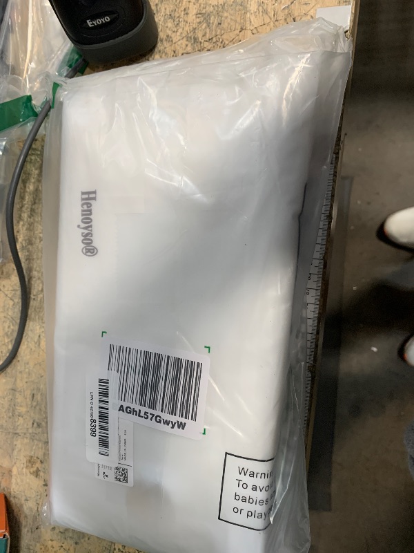 Photo 1 of 1000 Pcs Clear Door Hanger Bags 6 x 12 Inch Plastic Waterproof Newspaper Bags Bulk Flyers Brochures Notices Printed Materials