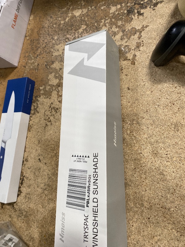 Photo 1 of [2025 Upgrade] Nmoiss Windshield Sun Shade Umbrella - [Vinyl Coating Heat Shield] Protect Car from Sun Rays & Heat Damage Keep Cool and Protect Interior, Spring Structure Edge Medium 56" L x 31" W