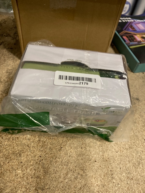 Photo 1 of 100% Compostable Trash Bags, 8 Gallon, 30 Liter, 0.85 Mils, 70 Count Large Kitchen Food Scrap Compost Bags for Kitchen Step Trash Cans with Europe EN13432 Certified