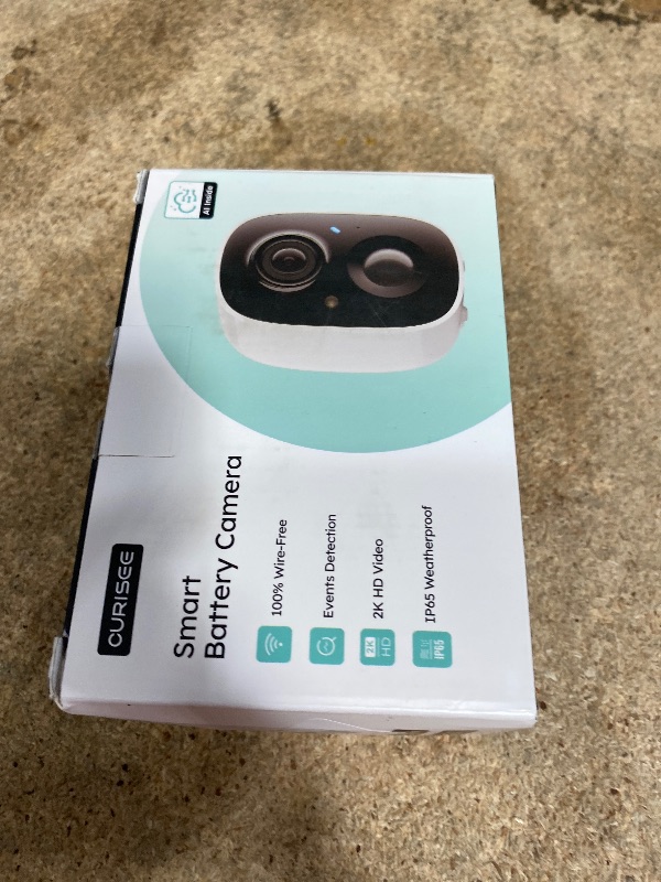 Photo 1 of CURISEE Outdoor Security Camera Wireless 2K Camera for Home Security Wireless Outdoor Battery Security Cameras 2.4GHz WiFi Smart Motion Detection,Color Night Vision,Waterproof, Cloud/SD Storage