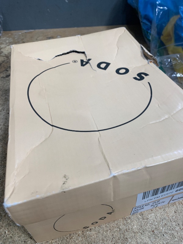 Photo 1 of SODA CLIP Topshoe Avenue Women's Open Toe Ankle Strap Espadrille Sandal (7.5 M US, Black)