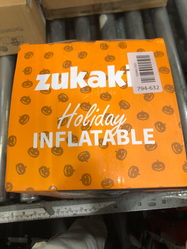 Photo 1 of 12FT Halloween Inflatables Decoration Outdoor Giant Pumpkin Reaper Ghost Built-in 3-Colored Rotation Flame LED Halloween Blow Up Yard Decorations Spooky Outdoor Party Yard Lawn(1PCS)