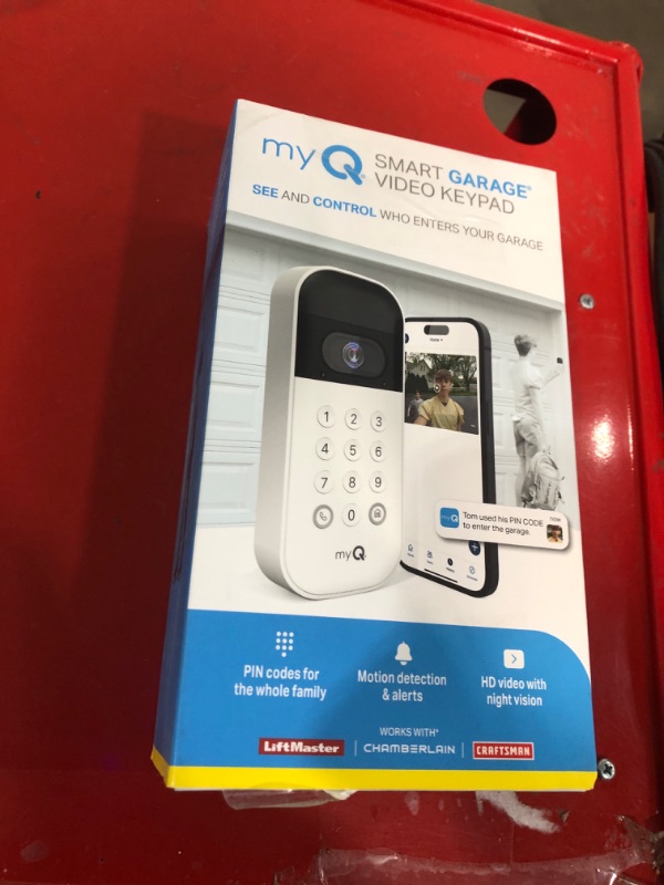 Photo 1 of (incomplete) myQ Smart Garage Door Video Keypad with Wide-Angle Camera,Customizable PIN Codes,and Smartphone Control–Take 