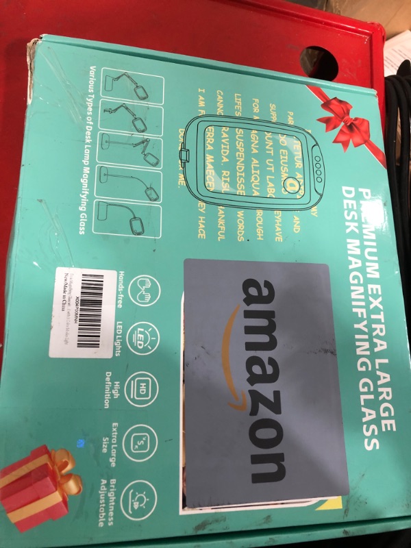 Photo 1 of 10X 30X Extra Large Magnifying Glass with Light and Stand, 5 Color Modes Magnifying Lamp Adjustable Lighting Level, Flexible Gooseneck Hands Free Reading Magnifier for Books Crafts Painting Close Work