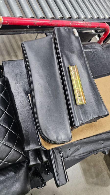 Photo 1 of ***PARTS ONLY**Caberryne Leather Recliner Sofa Set with LED Lights,Power Reclining Sofa with Double Recliner/USB Port/Cup Holder for Living Room/House/Home Theater(3 Seater Sofa,Black)