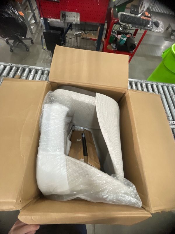 Photo 1 of ***INCOMPLETE***COLAMY Upholstered Dining Chairs Set of 4, Modern Kitchen Chairs with Back, Fabric Side Dining Room Chairs with Wood Legs for Kitchen Dining Room Restaurant, Beige