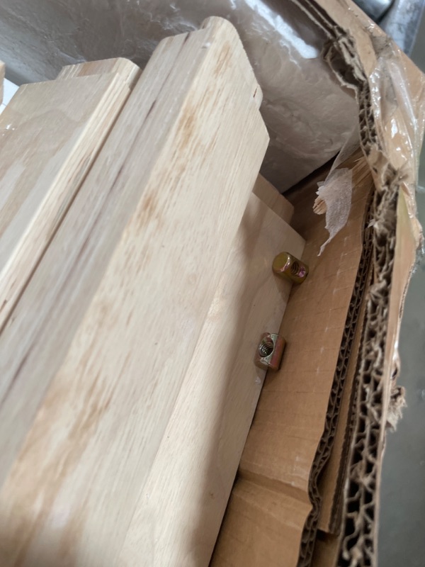 Photo 1 of ***INCOMPLETE***Merax Full Size Murphy Bed Cabinet with Charging Station and Large Storage Drawer, Foldable Pull Out Murphy Chest Bed for Apartments, Bedrooms, Studio, No Spring Box Needed, White