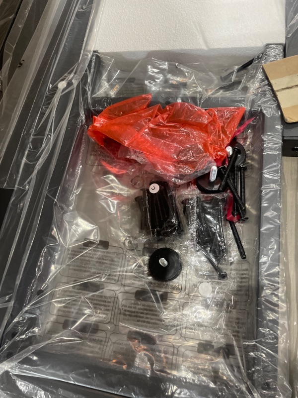 Photo 1 of ********************Missing parts************
Rovibek Dining Table Set for 4 with 2 Benches – Space-Saving Kitchen Table Set for Kitchen & Dining Room, Grey