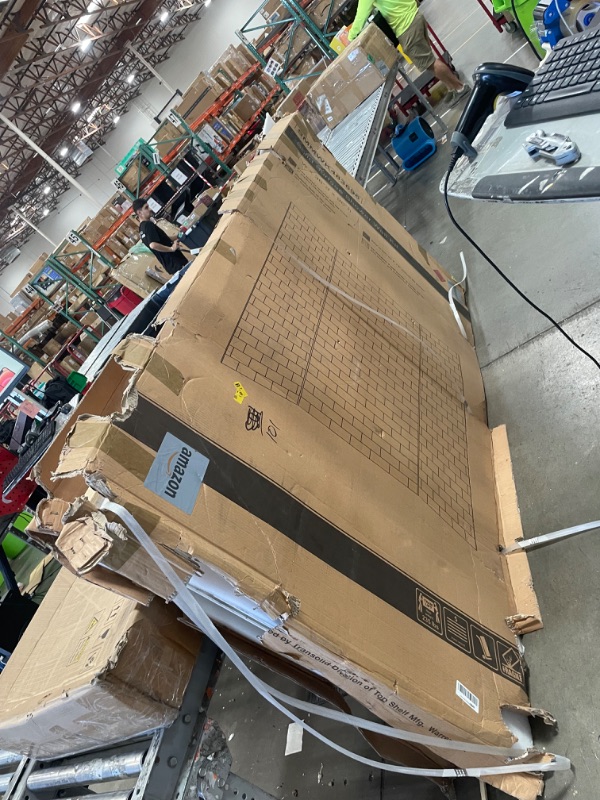 Photo 1 of ***DAMAGED***Transolid SWK483696-48 SaraMar 36-in X 48-in X 96-in Glue to Wall 3-Piece Shower Wall Kit, Biscotti Marble