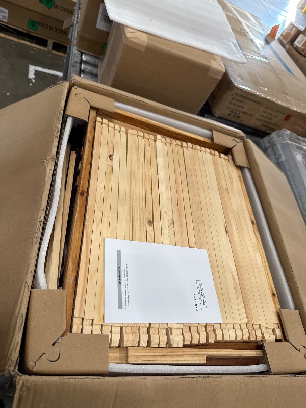 Photo 1 of 10-Frame Langstroth Beehive Starter Kit, Wax-Coated Complete Beehive Kit Includes 2 Deep Hive Bee Box and 1 Bee Hive Super with Beehive Frames and Foundation for Beekeeping Supplement