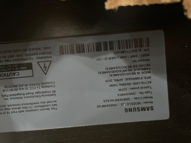 Photo 1 of ***DAMAGED***SAMSUNG 83-Inch Class OLED S90F 4K Smart TV (2025 Model) NQ4 AI Gen3 Processor, 4K AI Upscaling Pro, OLED HDR +, Motion Xcelerator 144Hz, Samsung Vision AI, Alexa Built-in