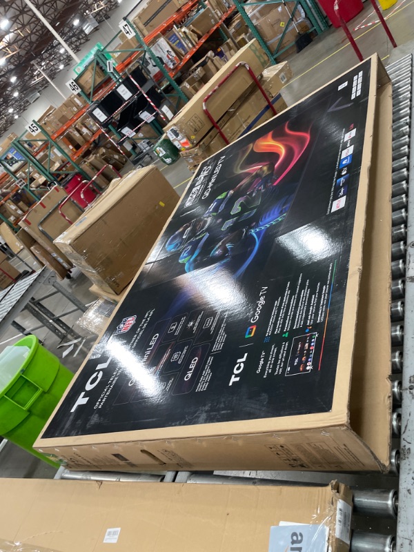 Photo 1 of **********SCREEN DAMAGED, NON-FUNCTIONAL, FINAL SALE*************
TCL 75-Inch Class QM6K Series QD-Mini LED 4K UHD Google Smart TV Best Value Mini-LED TV - QLED, 144hz, 288hz Gaming Rate, High Contrast Screen, Onkyo Audio, Dolby Atmos (75QM6K, 2025 Model)