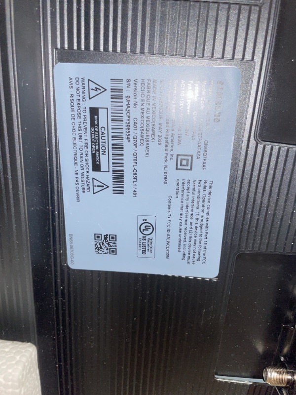 Photo 1 of ***DAMAGED***Samsung 65-Inch Class QLED Q7F Series Samsung Vision AI Smart TV (2025 Model, 65Q7F) Quantum HDR, Object Tracking Sound Lite, Q4 AI Gen1 Processor, 4K upscaling, Gaming Hub, Alexa Built-in