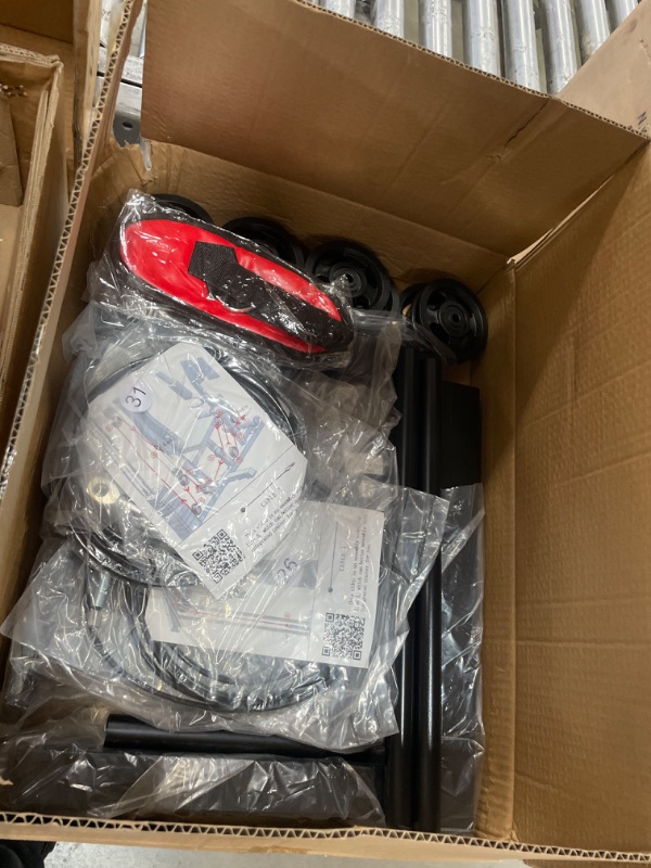 Photo 1 of (box 2, for parts,missing) Fitvids Multifunctional Home Gym Equipment with 160 lbs Weight Stack, Full Body Workout Weight Machine, Strength Training Exercise Equipment with Pulley System & Leg Press, All-in-One Workout Station