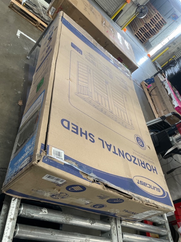 Photo 1 of *** PARTIAL SET *** Suncast 2 ft. 8 in. x 4 ft. 5 in. x 3 ft. 9.5 in. Resin Horizontal Storage Shed BMS2500SB