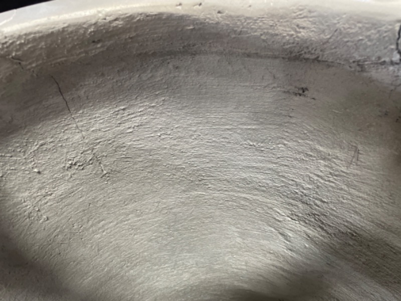 Photo 1 of ***INCOMPLETE***Armen Living Wave Oval Dining Table in Grey Concrete