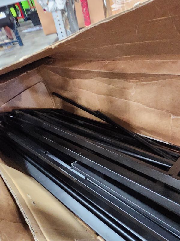 Photo 1 of **************Missing hardware/screws and institutions*************
Bellemave Full Over Full Bunk Beds, Full Bunk Bed with Build in Ladder and Safety Guardrail, Heavy Duty Bunk Beds for Teens, Kids, Dorm, Small Space, No Box Spring Needed(Full Black)