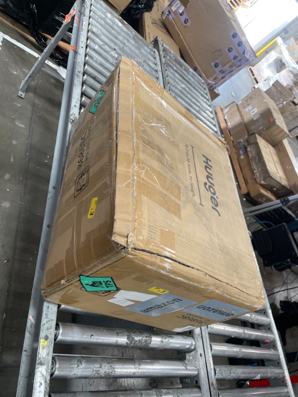 Photo 1 of ***DAMAGED***Huuger Black Nightstand Set of 2, Night Stand with Charger Station, Bedside Table with 2 Drawers, Bed Side Tables for Bedroom, Modern Nightstands, Metal Knobs, Painted Surface