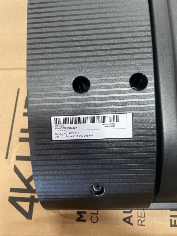 Photo 1 of ***DAMAGED***TCL 65-Inch Class S5 UHD 4K LED Smart TV with Fire TV (65S551F, 2024 Model), Dolby Vision, HDR PRO+, Dolby Atmos, Alexa Built-in with Voice Remote, Apple AirPlay 2 Compatibility, Streaming Television