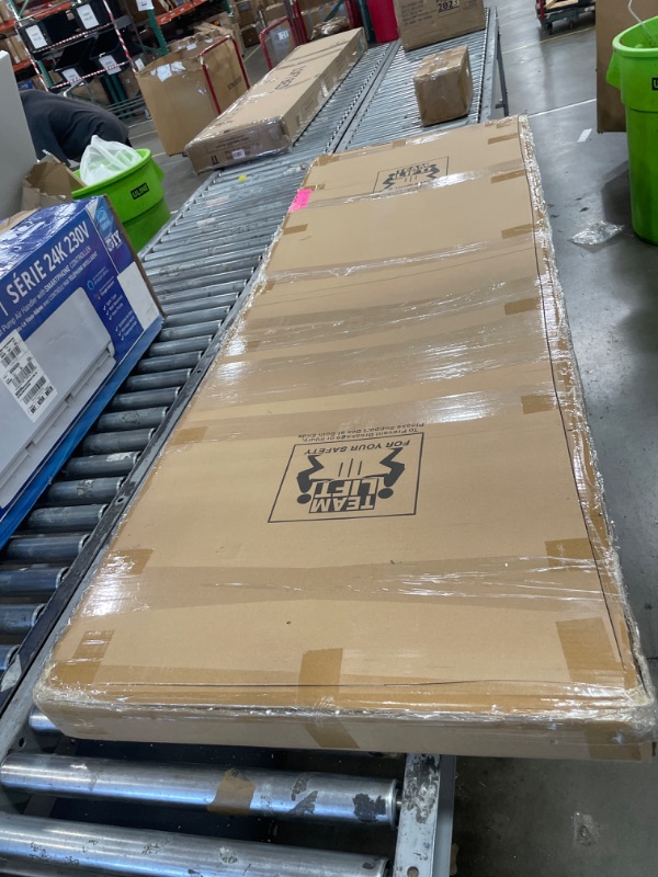 Photo 1 of ***INCOMPLETE***Alpine Corporation Mirror Waterfall Fountain with Stones and Lights - Zen Indoor/Outdoor Decor for Office, Living Room, Patio, Entryway - 72 Inches