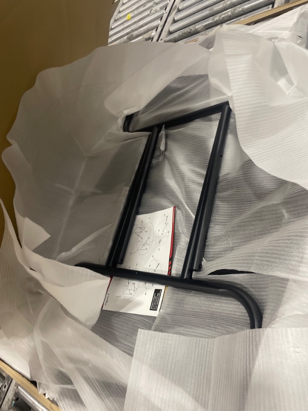 Photo 1 of ******************* The edge of the table is cut with a box opener******************
SereneLife 8- Player Round Foldable Poker Table, Casino Leisure Texas Holdem Table, w/ water Resistant Cushioned Rail, 8 Cup Holders, Brown Felt Surface, Black Jack Board