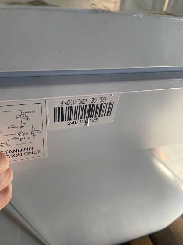 Photo 1 of BLACK+DECKER 10 Cu. Ft. Chest Freezer, Deep Freezer with Top Opening, Freezer Chest with 2 Removable Storage Baskets, Mechanical Temperature Control, Manual Defrost, R600a Refrigerant,BCF1000E,White