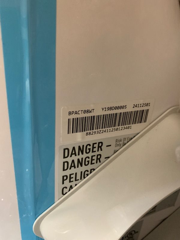 Photo 1 of ************ERROR CODE 'PF' COMES UP WHEN PLUGGED IN/MISSING SOME ACCESSORIES**************
BLACK+DECKER Portable Air Conditioner, 8,000 BTU (3,950 BTU SACC) for Rooms up to 400 Sq. Ft., Portable AC with Follow Me Remote Control and Window Kit, BPACT08WT,