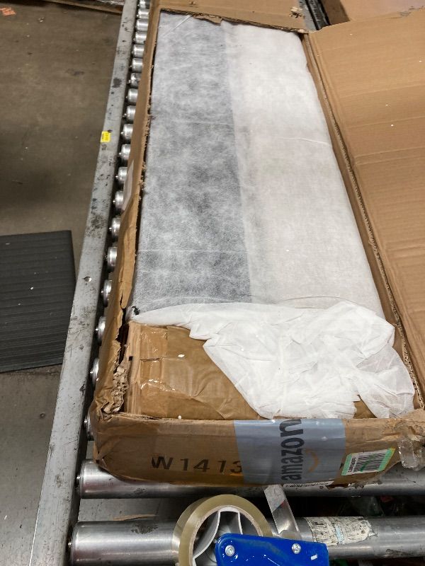 Photo 1 of *************INCOMPLETE ITEM, THIS IS ONLY BOX B AND DOES NOT INCLUDE BOX A****************
KEIKI Full Size Upholstery Daybed with Erectable Trundle and Vertical Stripes, Full to King Design Extendable Linen Sofa Bed, Easy Assembly, No Box Spring Required