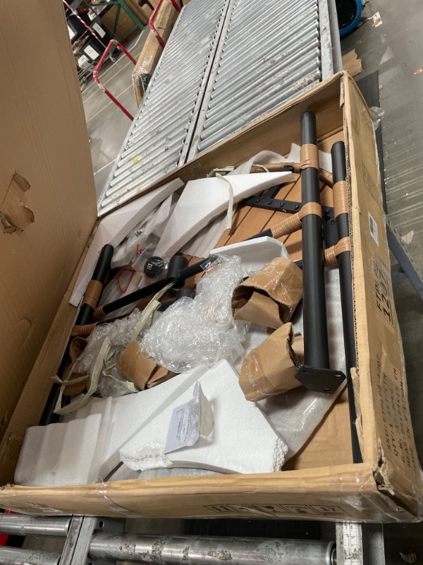 Photo 1 of ***INCOMPLETE***Dextrus 4-Piece Patio Furniture Wicker Outdoor Bistro Set, All-Weather Rattan Conversation Loveseat Chairs for Backyard, Balcony and Deck with Soft Cushions and Coffee Table - Gray