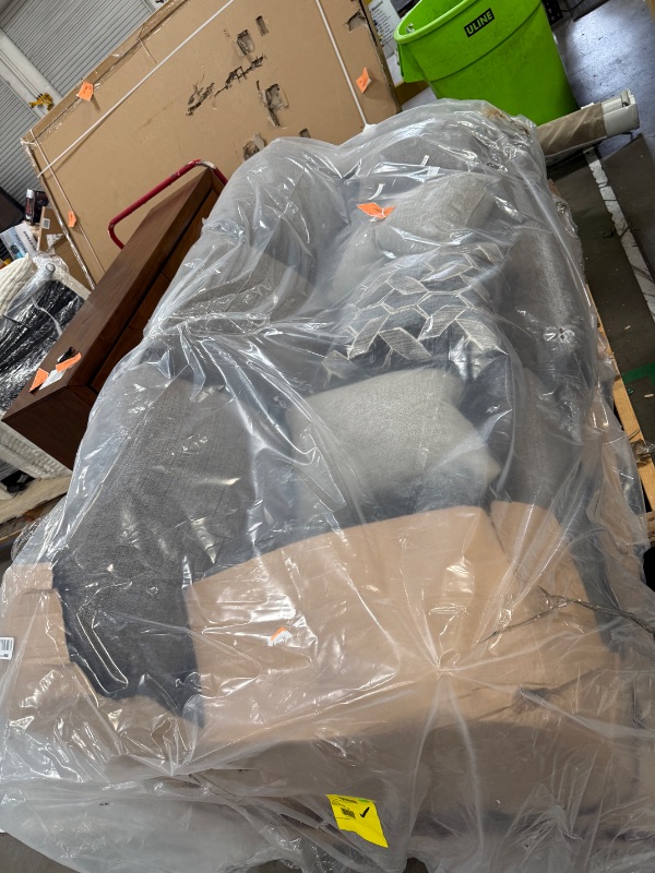 Photo 1 of ***DAMAGED***Signature Design by Ashley Stonemeade Contemporary Sofa Sleeper with Folding Gel Memory Foam Mattress, Reversible Cushions and 4 Accent Pillows, Queen, Dark Brown