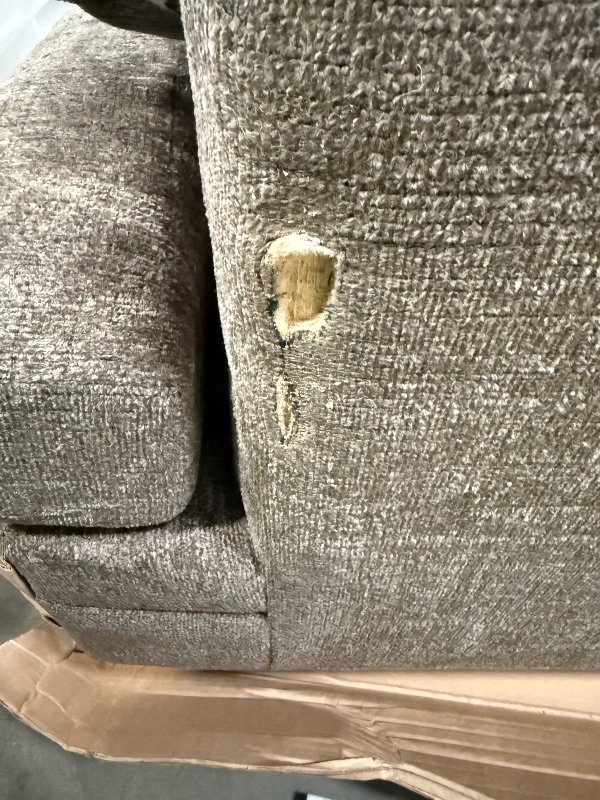 Photo 1 of ***DAMAGED***Signature Design by Ashley Stonemeade Contemporary Sofa Sleeper with Folding Gel Memory Foam Mattress, Reversible Cushions and 4 Accent Pillows, Queen, Dark Brown