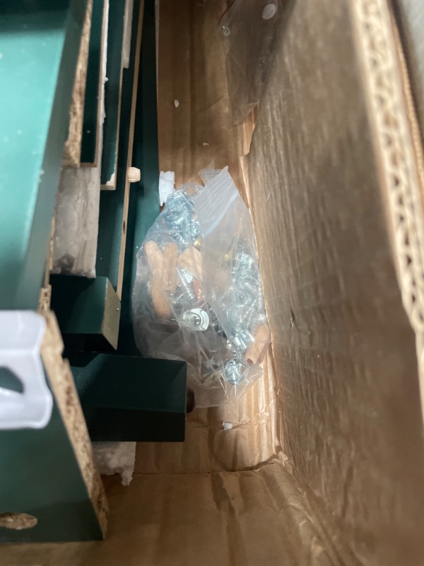 Photo 1 of ****ONE NIGHTSTAND ***
May in Color Large Green Fluted 3 Drawer Dresser Chest of Drawers with Ball Bearing Slide Modern 30 inch Tall Wood Nightstand with Spacious Storage for Bedroom Hallway Living Room Entryway