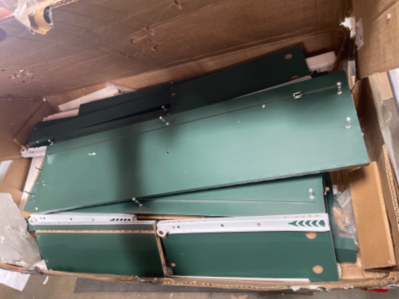 Photo 1 of ****ONE NIGHTSTAND ***
May in Color Large Green Fluted 3 Drawer Dresser Chest of Drawers with Ball Bearing Slide Modern 30 inch Tall Wood Nightstand with Spacious Storage for Bedroom Hallway Living Room Entryway