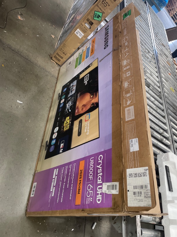 Photo 1 of ***DAMAGED***Samsung 65-Inch Class Crystal UHD U8000F 4K Smart TV (2025 Model) Endless Free Content, Crystal Processor 4K, MetalStream Design, Knox Security, Alexa Built-in