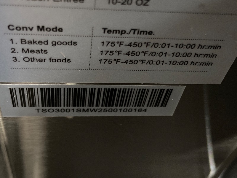 Photo 1 of •See notes• Hipicute 30’ Microwave Oven, 1700W 1.6 Cu.Ft Capacity Built-In Microwave Convention Oven with Air Fryer, Child Safety Lock, Drop Down Door, Touch Control for Versatile Cooking Solutions