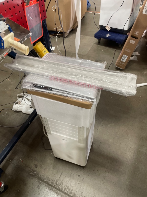 Photo 1 of 10,000 BTU Portable Air Conditioner for Rooms up to 450 Sq.Ft, 4-in-1 Cooling/Dry/Fan/Sleep Mode, Remote Control, High Low Speed, Window Kit Included, White