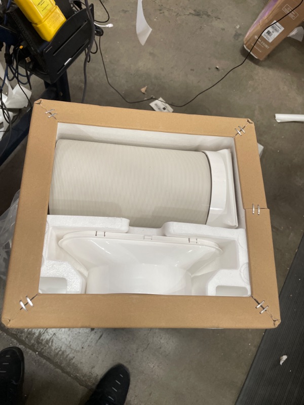 Photo 1 of 10,000 BTU Portable Air Conditioner for Rooms up to 450 Sq.Ft, 4-in-1 Cooling/Dry/Fan/Sleep Mode, Remote Control, High Low Speed, Window Kit Included, White