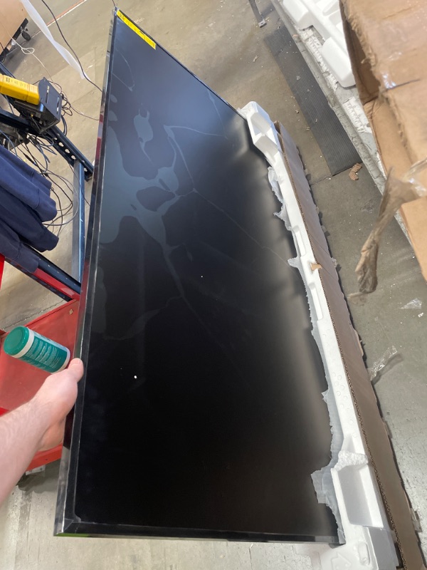 Photo 1 of ***DAMAGED***SAMSUNG 65-Inch Class QLED 4K LS03D The Frame Series Quantum HDR Smart TV w/Dolby Atmos, Art Mode, Anti-Reflection, Customizable Frame, Slim Fit Wall Mount with Alexa Built-in (QN65LS03D, 2024 Model)