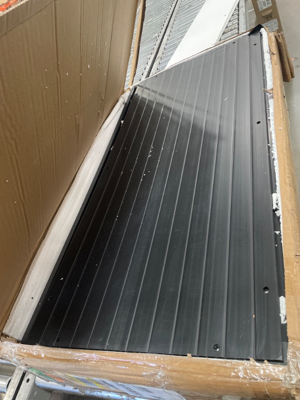 Photo 1 of ***PARTS ONLY*** New Age Pet ECOFLEX 48 in Mojave Reptile Lounge in Espresso Black, Durable Wood Plastic Composite Habitat with Vented Side Panels, Removable Sliding Glass Doors, and Mesh Screen Top for Lamp Setup,