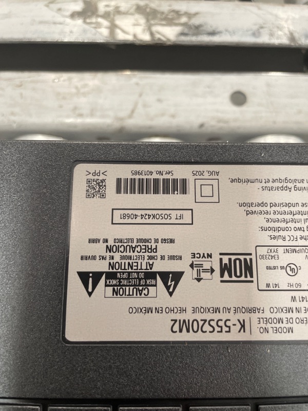 Photo 1 of ***DAMAGED***Sony BRAVIA 2 II 55 Inch 4K Ultra HD LED Smart TV with Google TV and Exclusive Features for PlayStation®5 (K-55S20M2), 2025 Model