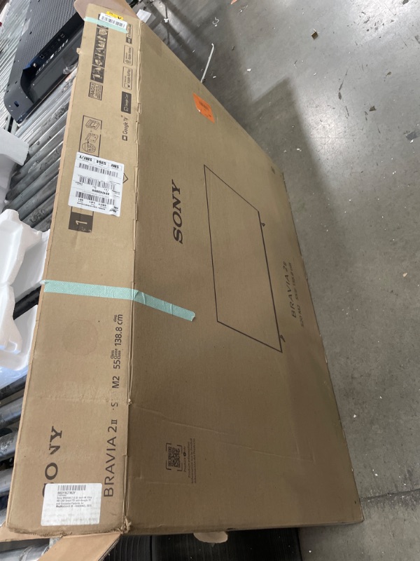 Photo 1 of ***DAMAGED***Sony BRAVIA 2 II 55 Inch 4K Ultra HD LED Smart TV with Google TV and Exclusive Features for PlayStation®5 (K-55S20M2), 2025 Model