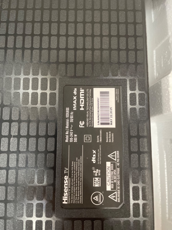 Photo 1 of ***DAMAGED***Hisense 100" Class U8 Mini-LED ULED 4K UHD Google Smart TV (100U8QG, 2025 Model) - QLED, Native 165Hz, VRR 288, Up to 5000 Nits, HDR10+, Dolby Vision IQ · Atmos, IMAX Enhanced, 4.1.2 Ch Surround